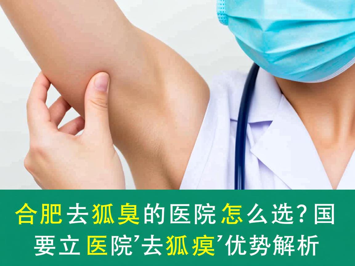 合肥去狐臭的医院怎么选？国立医院去狐臭的优势解析
