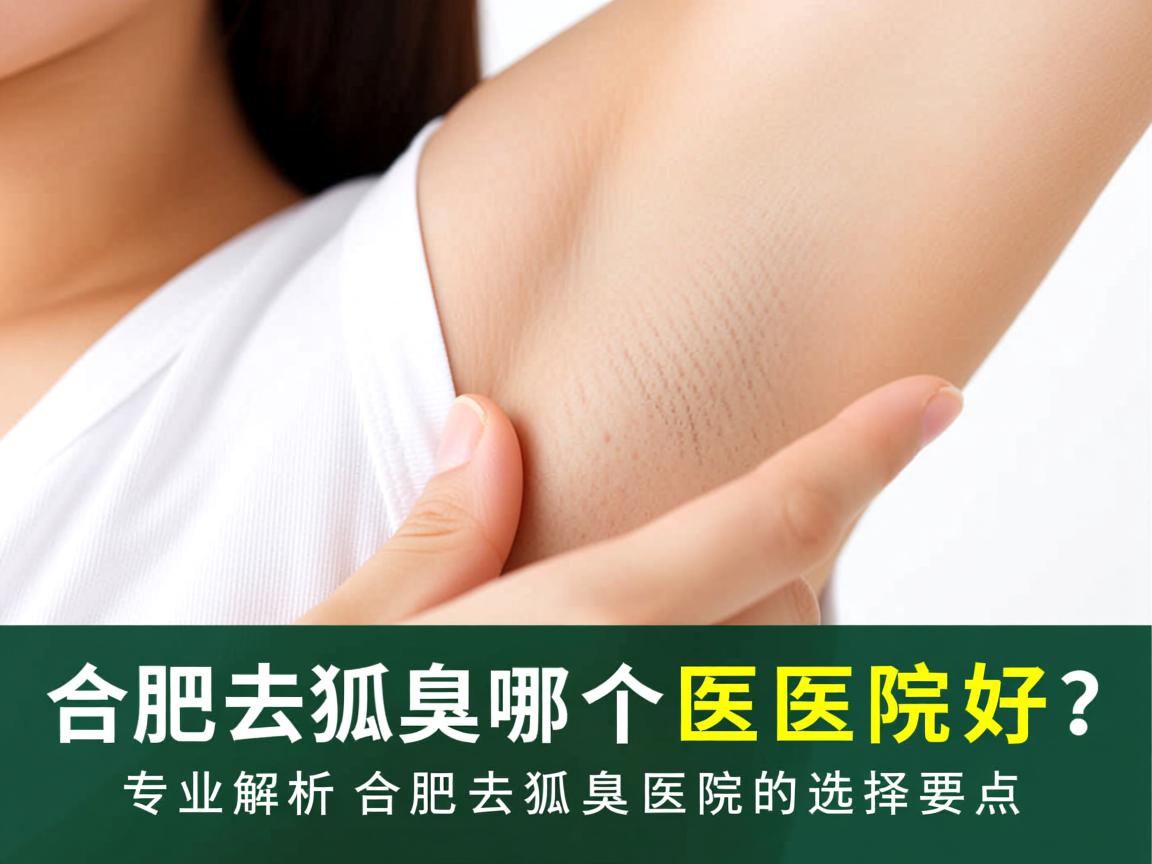 合肥去狐臭哪个医院好？专业解析合肥去狐臭医院的选择要点