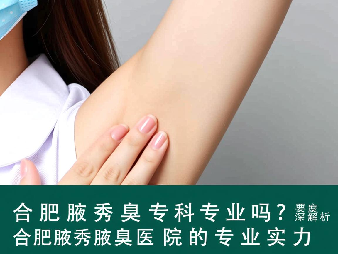 合肥腋秀腋臭专科专业吗？深度解析合肥腋秀腋臭医院的专業实力