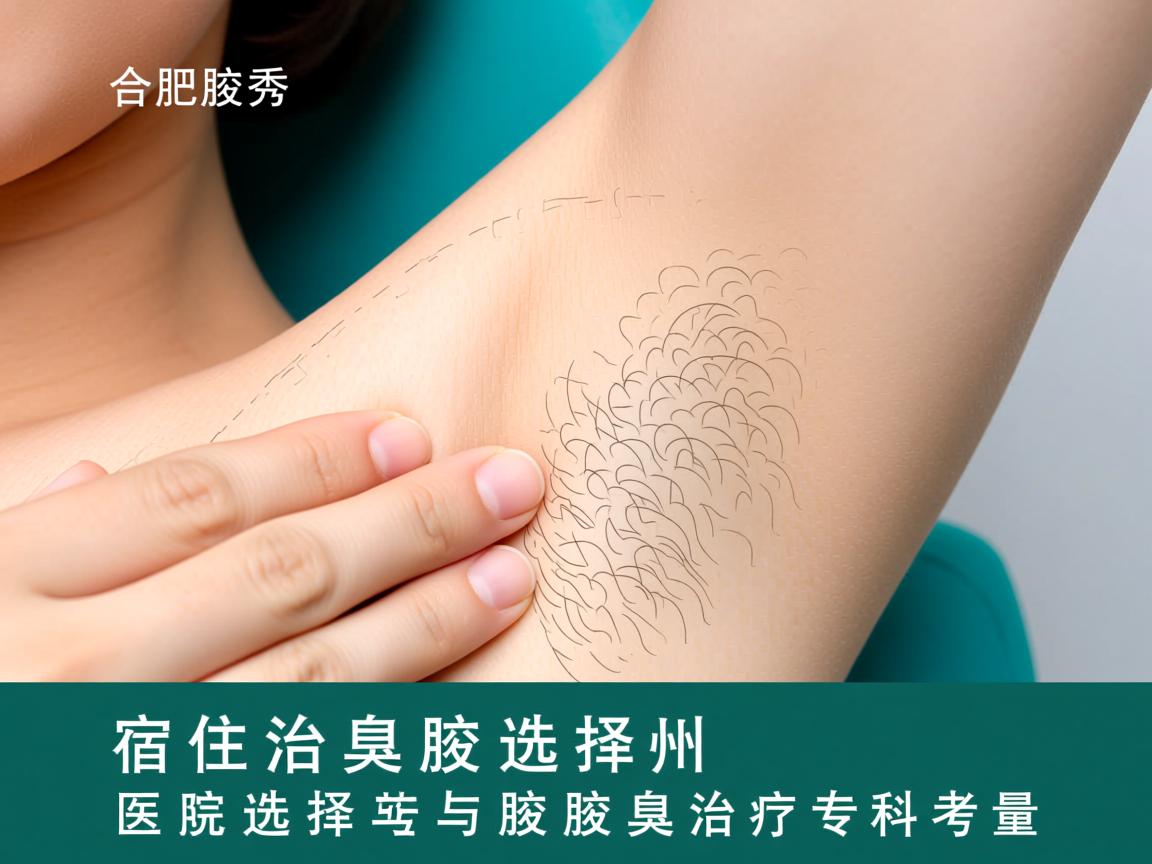 合肥腋秀解析，宿州治腋臭医院选择与腋臭治疗专科考量