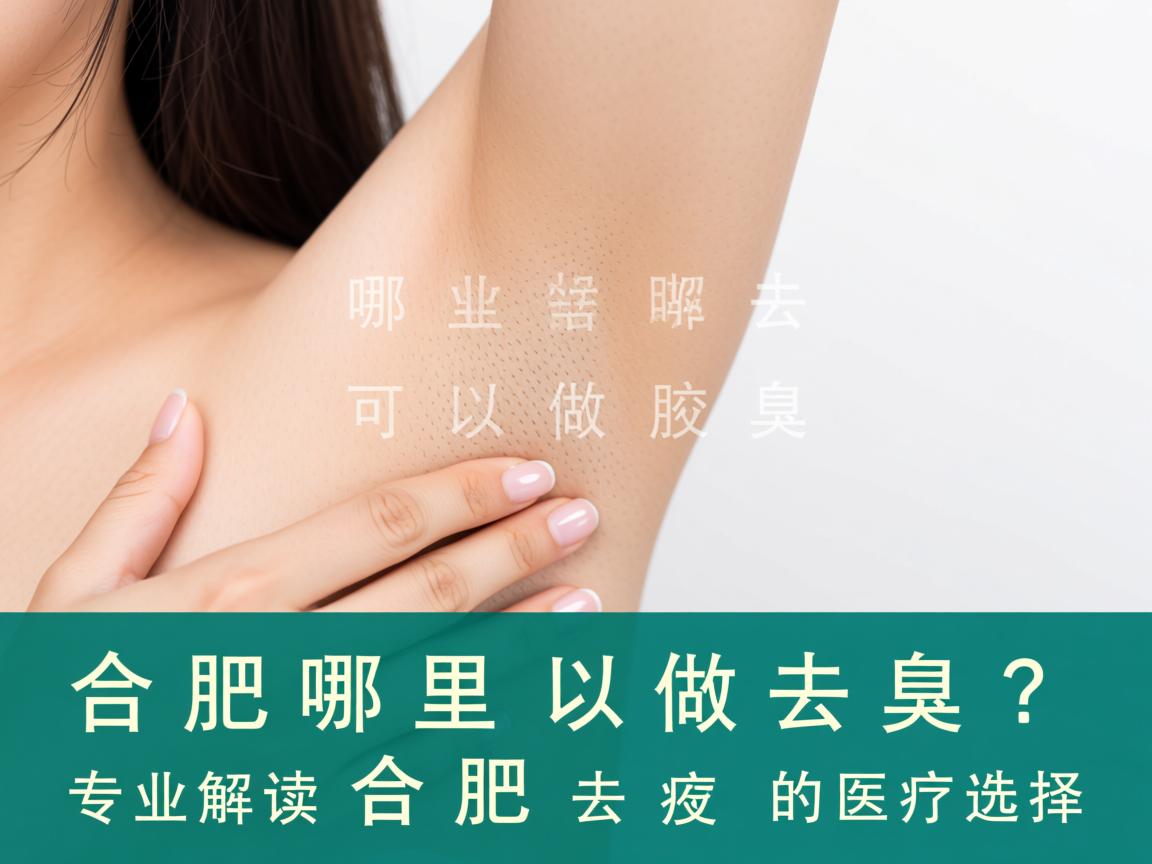 合肥哪里可以做去腋臭？专业解读合肥去腋臭的医疗选择