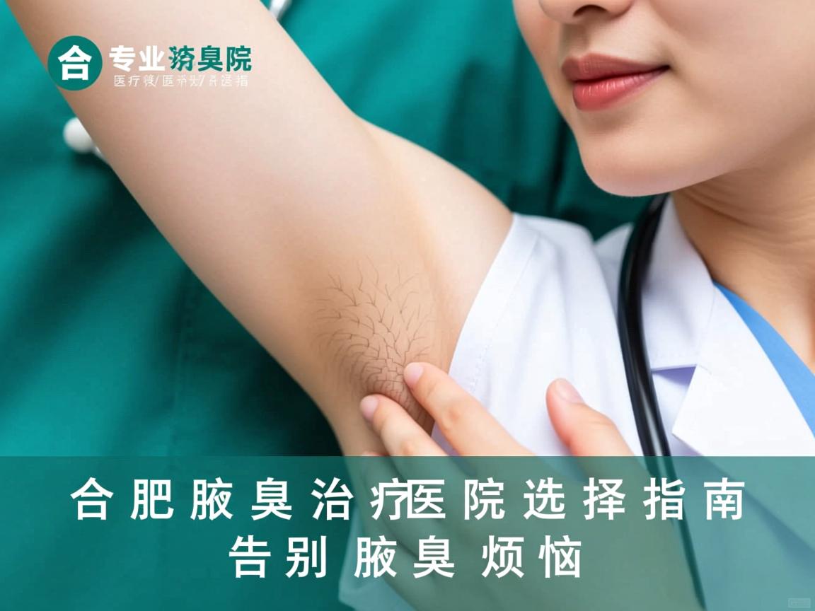 合肥腋臭治疗医院选择指南，专业诊疗，告别腋臭烦恼