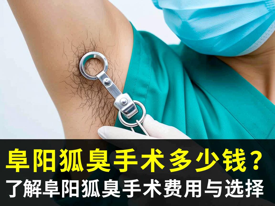 阜阳狐臭手术多少钱？了解阜阳狐臭手术费用与选择