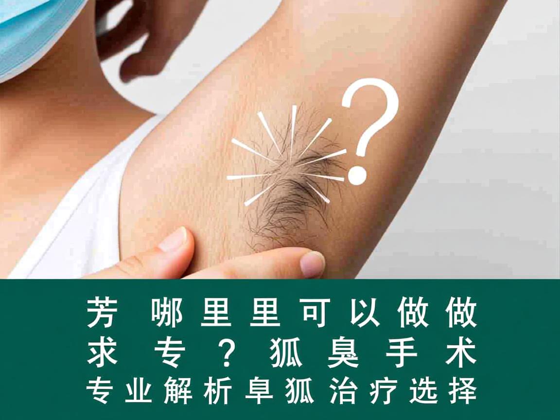 芜湖哪里可以做狐臭手术?专业解析狐臭治疗选择 芜湖哪里可以做狐臭手术?专业解析狐臭治疗选择