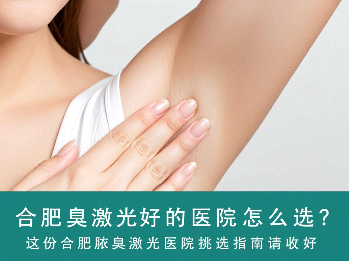 合肥腋臭激光好的医院怎么选？这份合肥腋臭激光医院挑选指南请收好