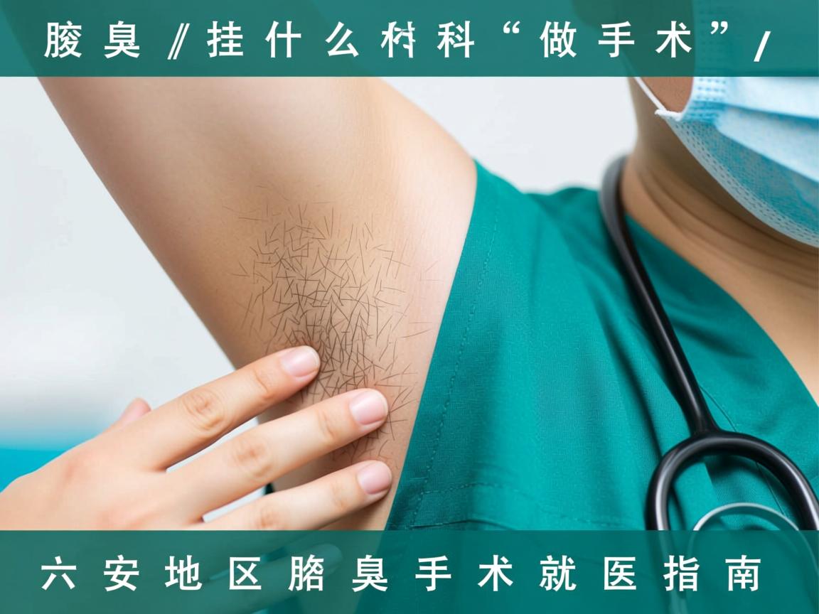 腋臭挂什么科做手术，六安地区腋臭手术就医指南