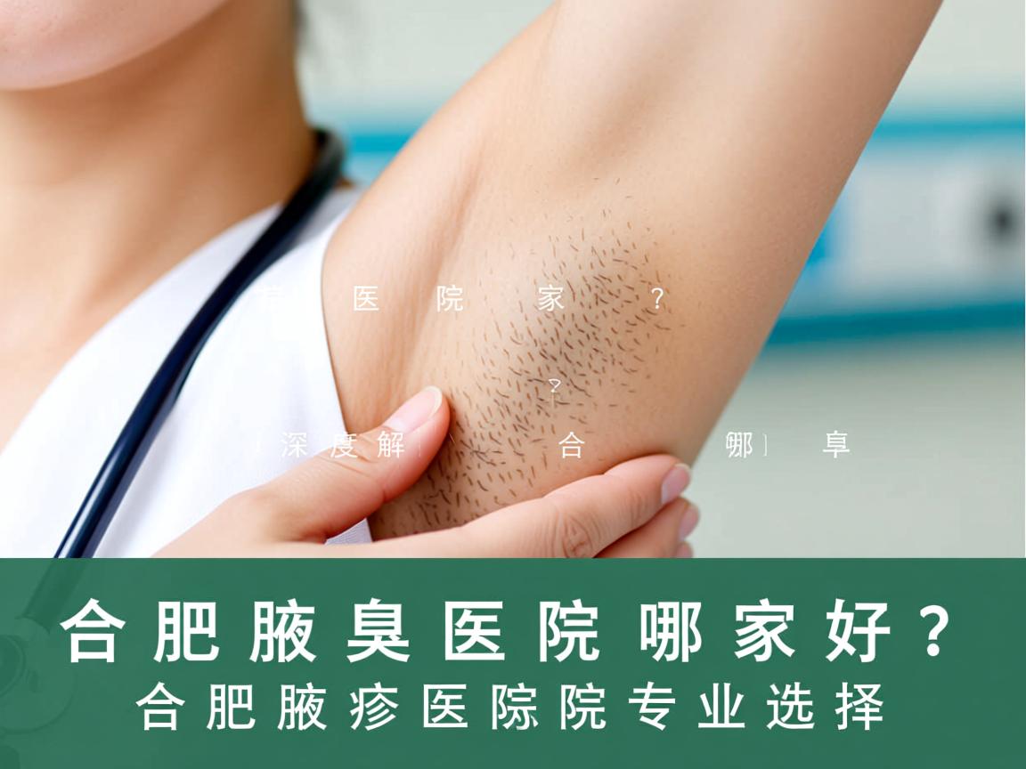 合肥腋臭医院哪家好？深度解析合肥腋臭医院的专业选择