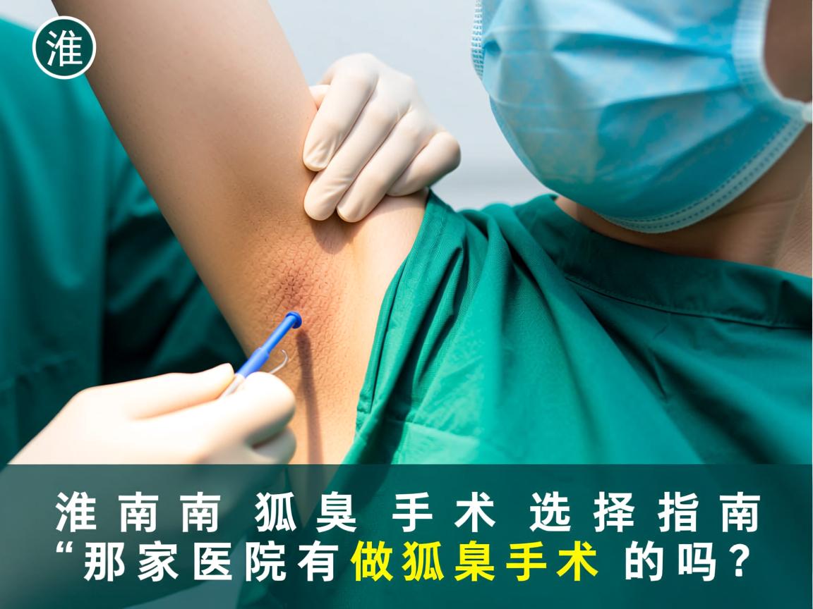 淮南狐臭手术选择指南,淮南那家医院有做狐臭手术的吗? 淮南狐臭手术选择指南,淮南那家医院有做狐臭手术的吗?