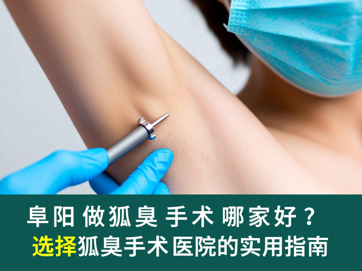 阜阳做狐臭手术哪家好？选择狐臭手术医院的实用指南