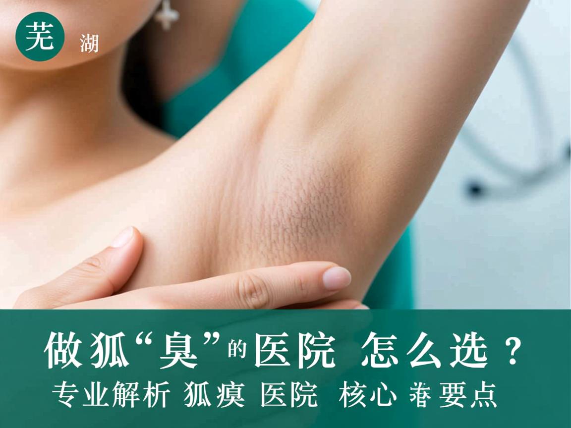 芜湖做狐臭的医院怎么选？专业解析狐臭医院的核心要点
