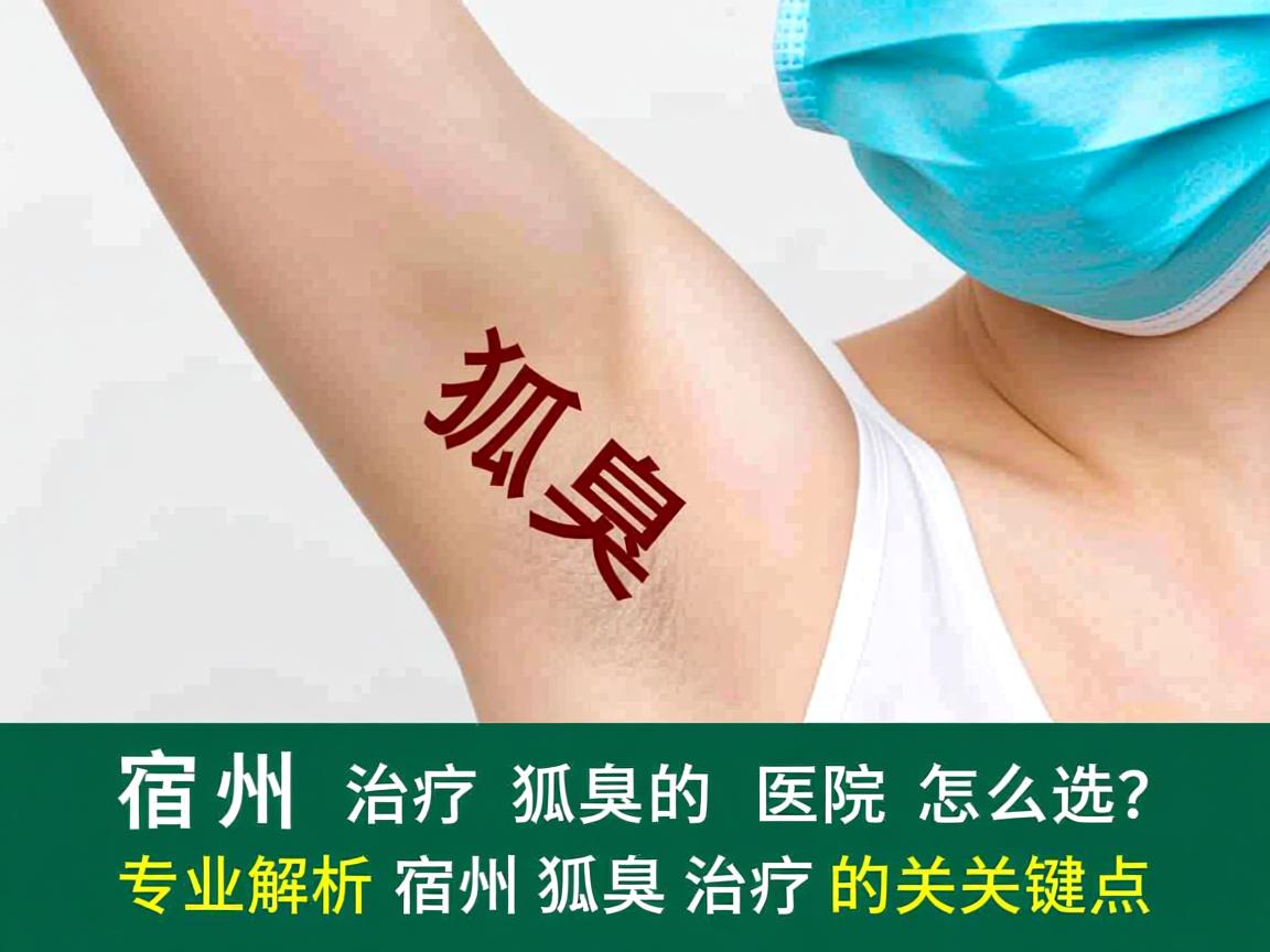 宿州治疗狐臭的医院怎么选？专业解析宿州狐臭治疗的关键点