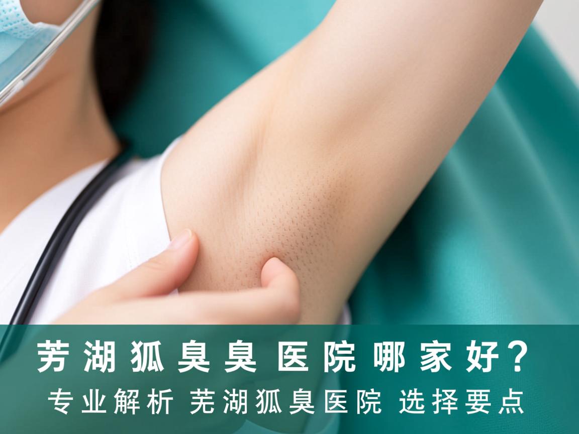 芜湖狐臭医院哪家好？专业解析芜湖狐臭医院选择要点