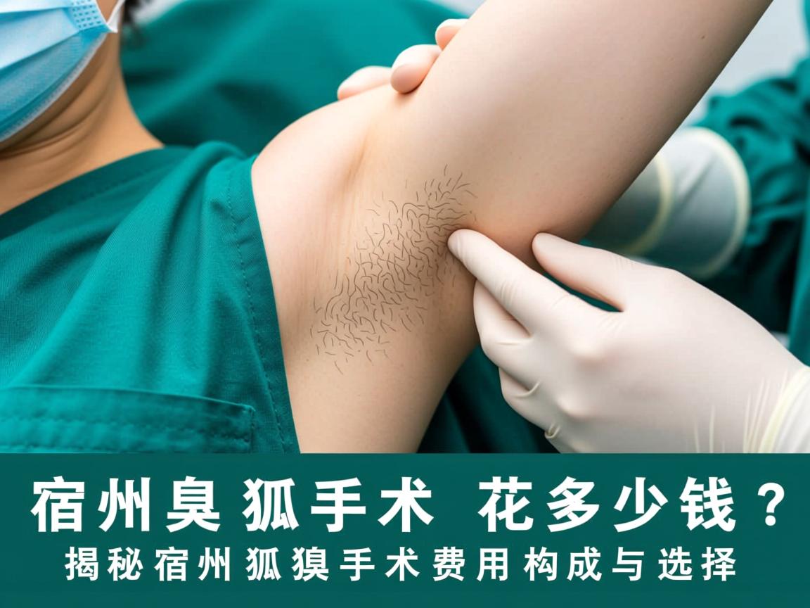 宿州狐臭手术花多少钱？揭秘宿州狐臭手术费用构成与选择