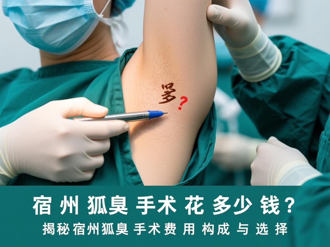 宿州狐臭手术花多少钱？揭秘宿州狐臭手术费用构成与选择