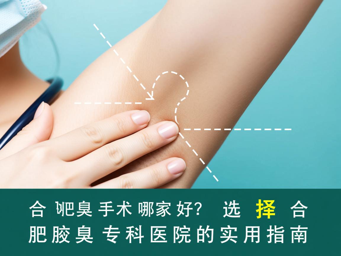 合肥腋臭手术哪家好？选择合肥腋臭专科医院的实用指南