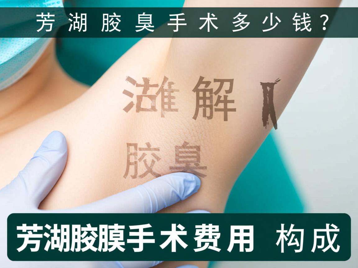 芜湖腋臭手术多少钱?详解芜湖腋臭手术费用构成 芜湖腋臭手术多少钱?详解芜湖腋臭手术费用构成