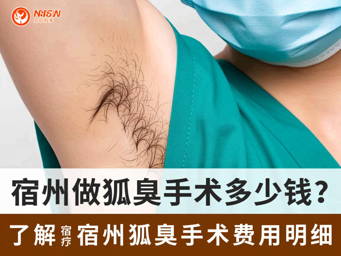 宿州做狐臭手术多少钱？了解宿州狐臭手术费用明细