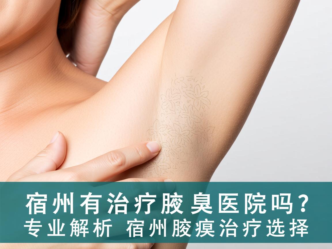 宿州有治疗腋臭的医院吗？专业解析宿州腋臭治疗选择