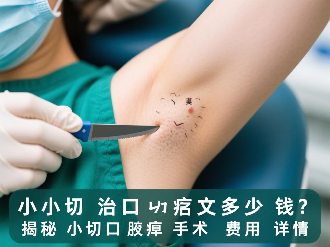 小切口治疗腋臭多少钱？揭秘小切口腋臭手术费用详情
