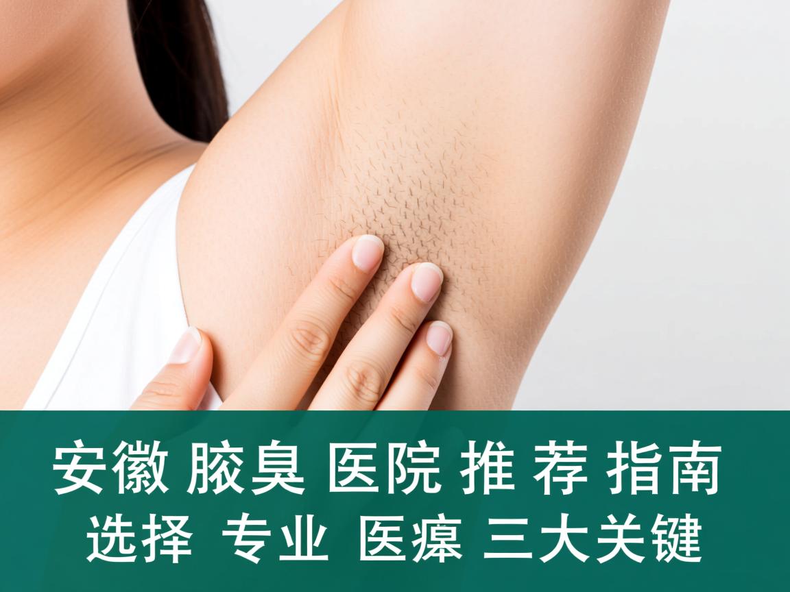 安徽腋臭医院推荐指南，选择专业腋臭医院的三大关键