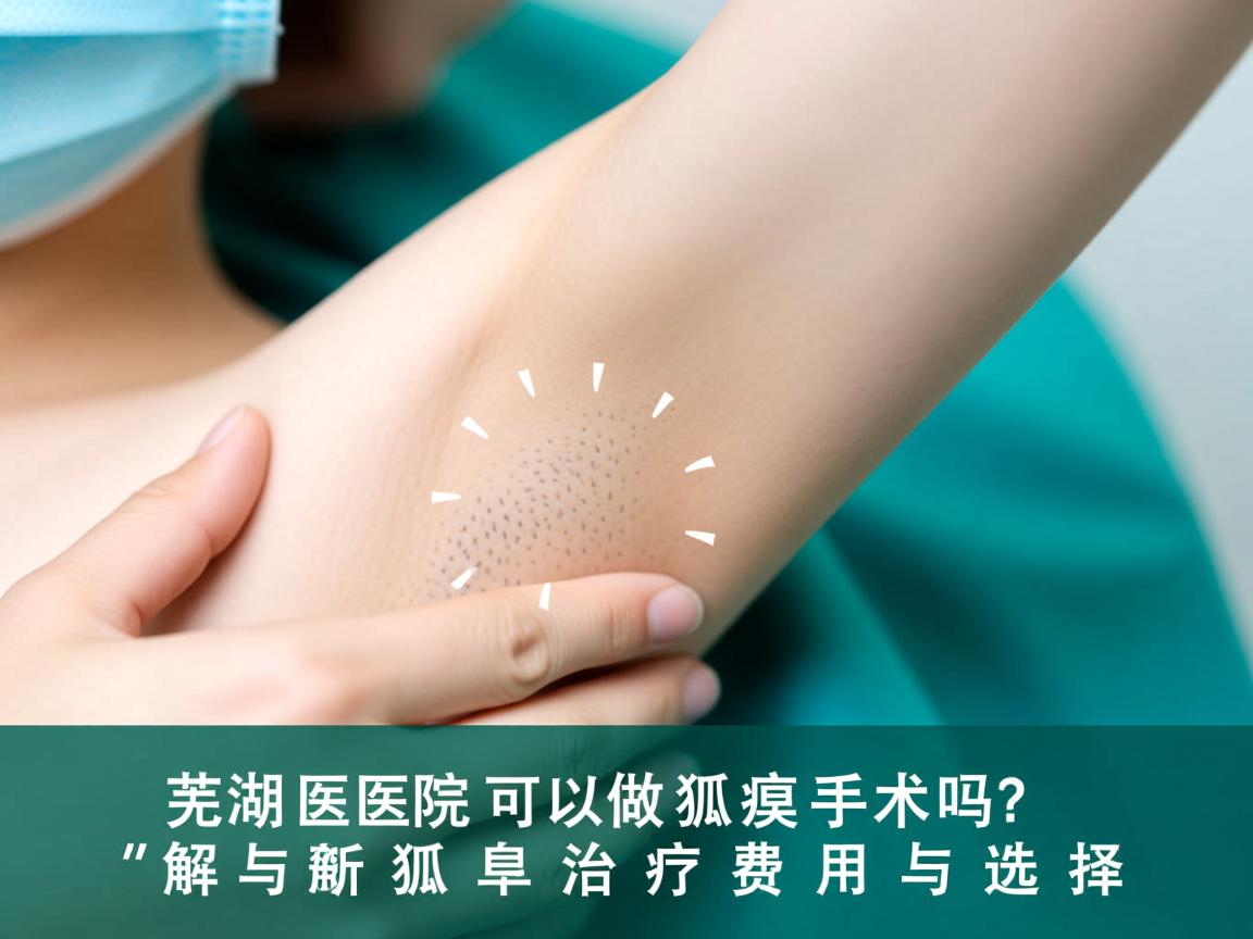 芜湖医院可以做狐臭手术吗？解析狐臭治疗费用与选择