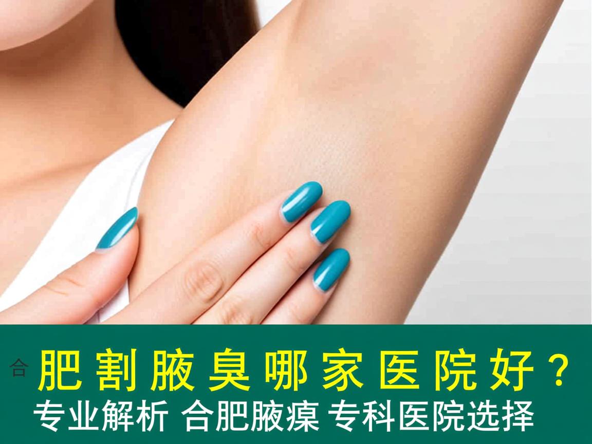 合肥割腋臭哪家医院好？专业解析合肥腋臭专科医院选择