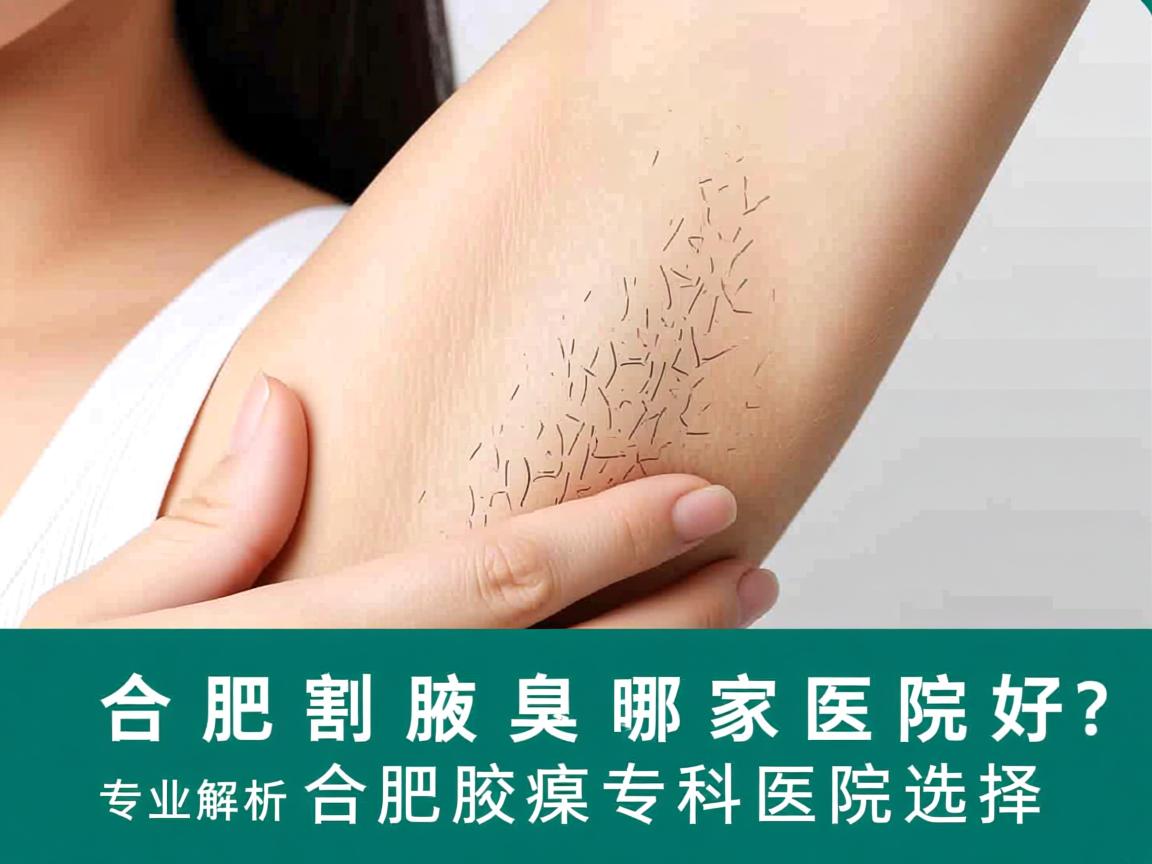 合肥割腋臭哪家医院好？专业解析合肥腋臭专科医院选择