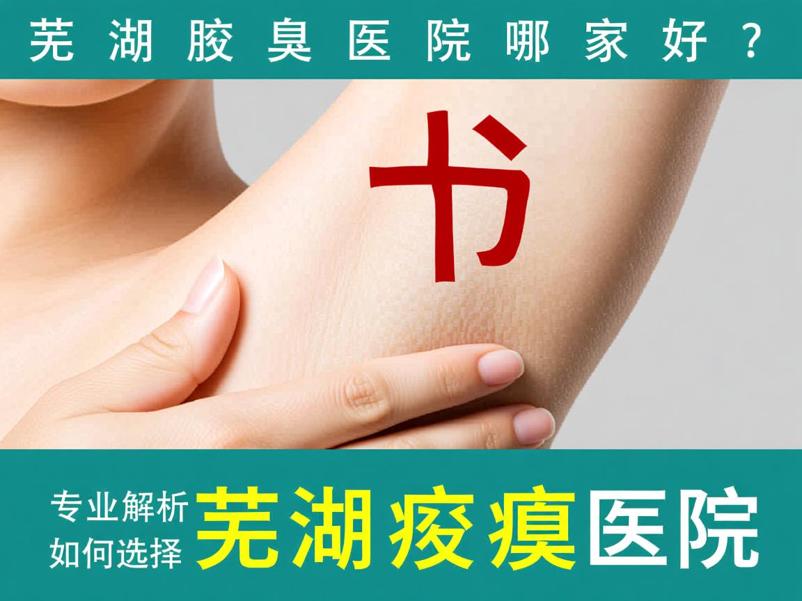 芜湖腋臭医院哪家好？专业解析如何选择好的芜湖腋臭医院