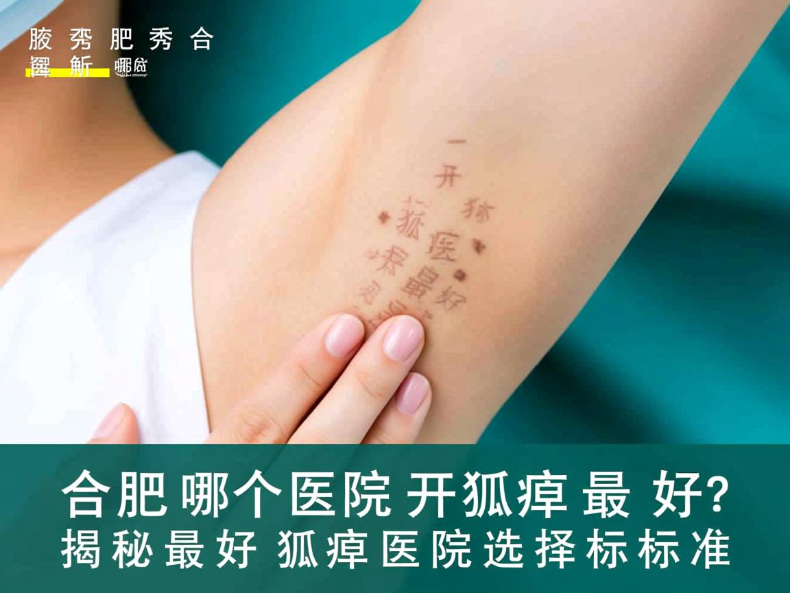 合肥腋秀解析，合肥哪个医院开狐臭最好，揭秘最好狐臭医院选择标准