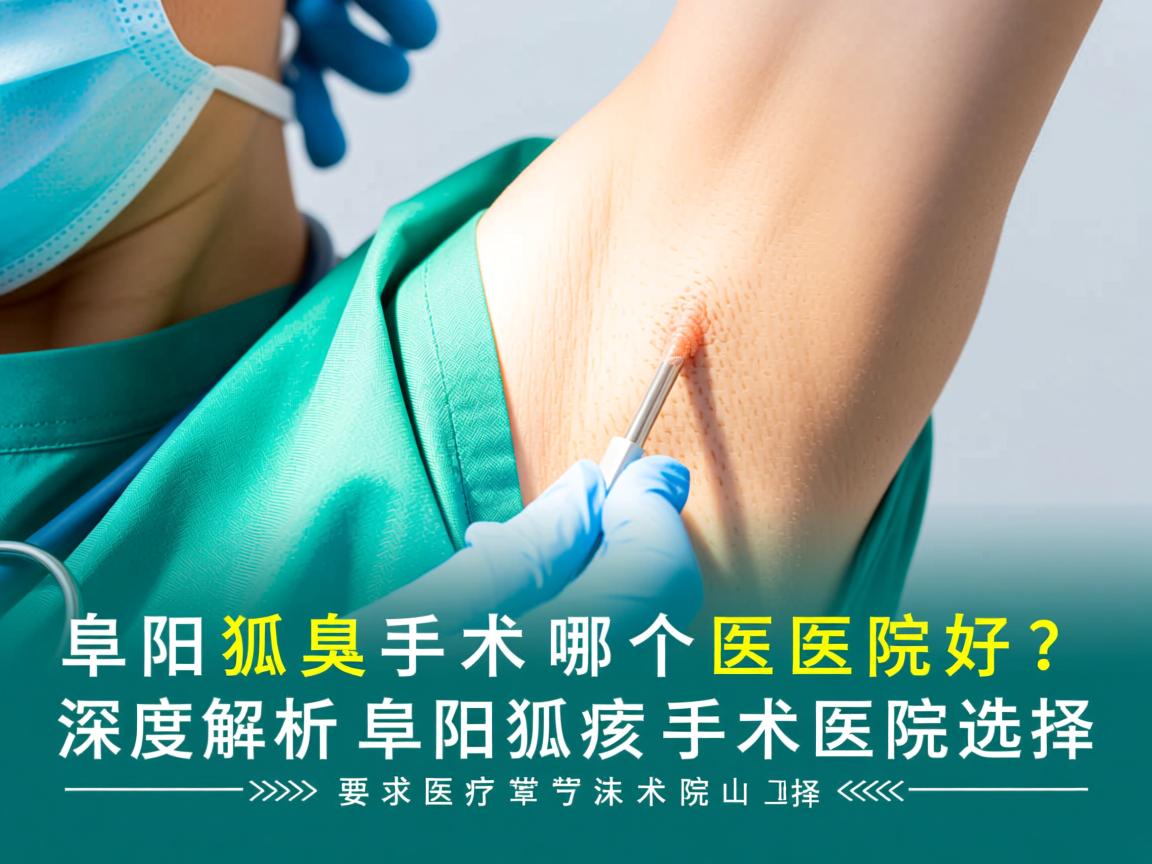 阜阳狐臭手术哪个医院好？深度解析阜阳狐臭手术医院选择