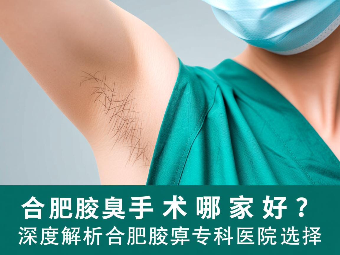 合肥腋臭手术哪家好？深度解析合肥腋臭专科医院选择