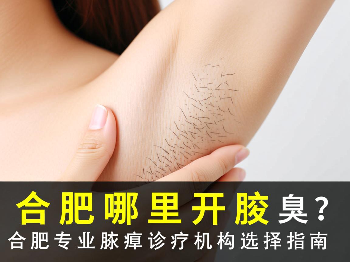 合肥哪里开腋臭？合肥专业腋臭诊疗机构选择指南