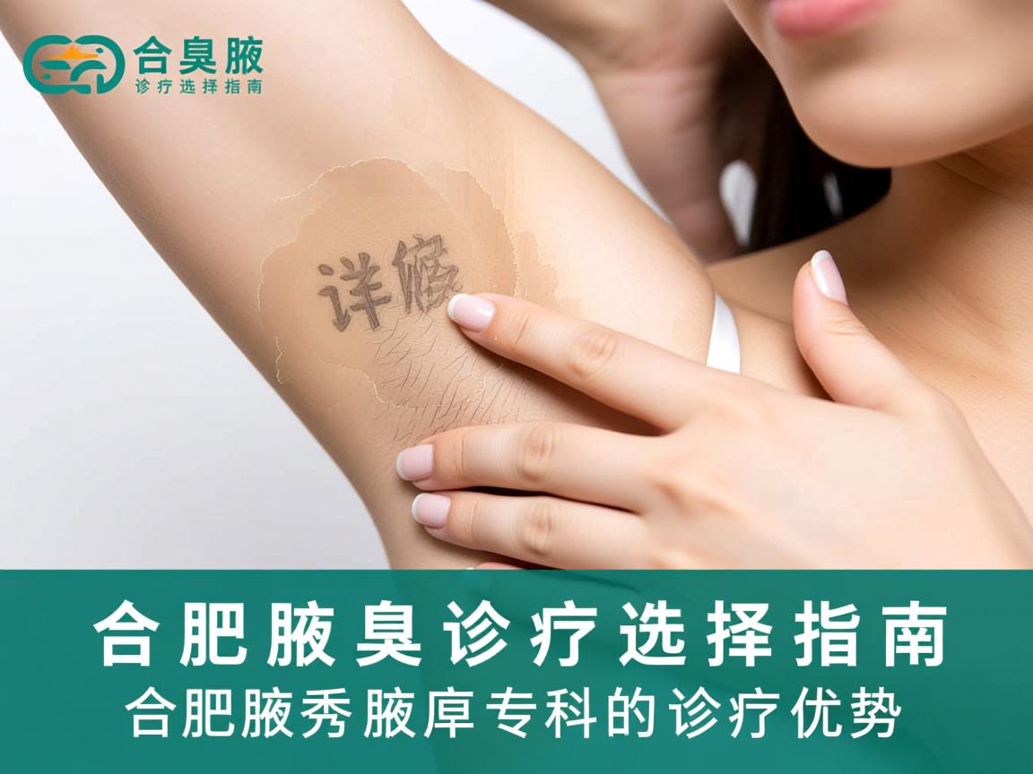 合肥腋臭诊疗选择指南，详解合肥腋秀腋臭专科的诊疗优势