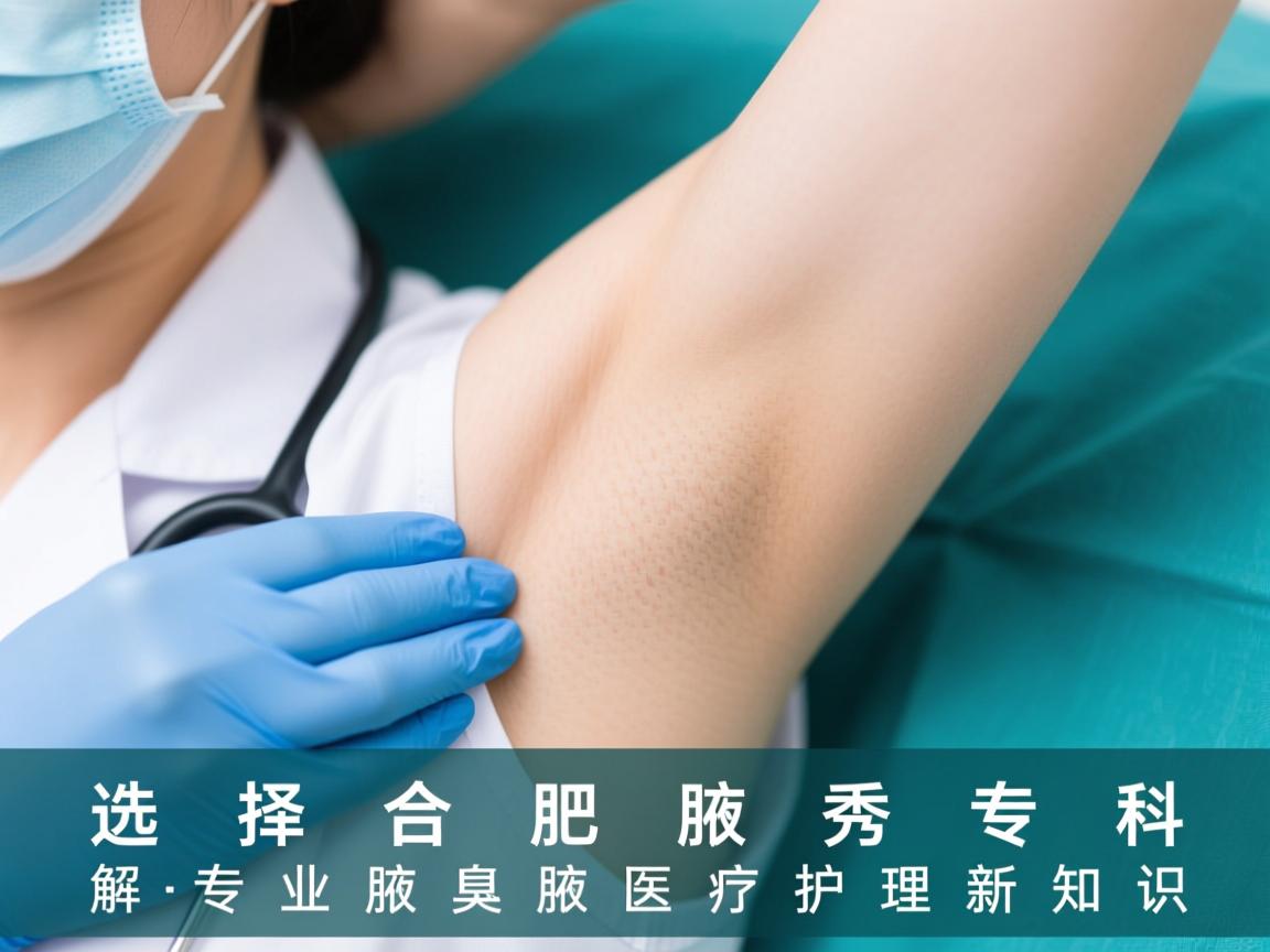 选择合肥腋秀腋臭专科，解析专业腋臭医疗护理新知识