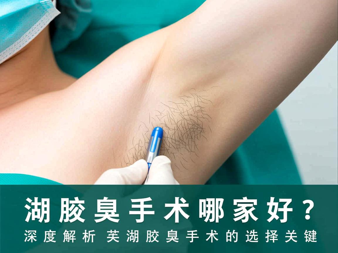 芜湖腋臭手术哪家好？深度解析芜湖腋臭手术的选择关键
