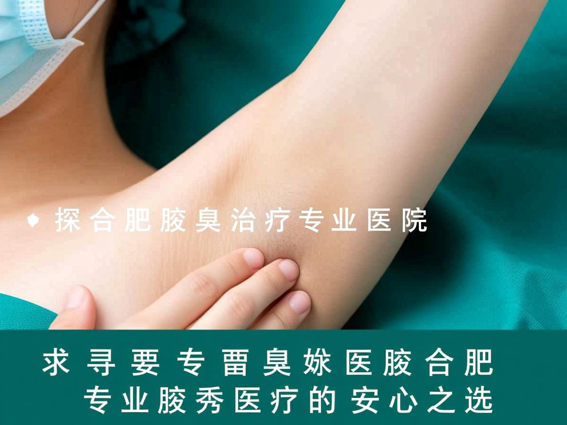 探寻合肥腋臭治疗专业医院，合肥专业腋秀医疗的安心之选