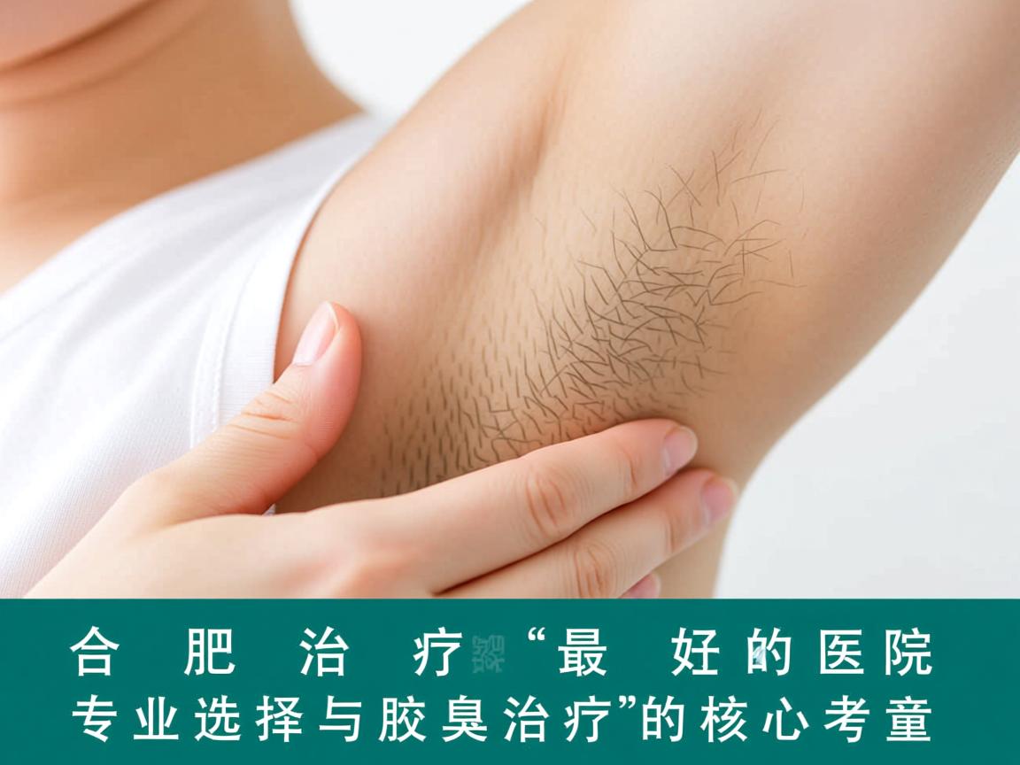 合肥治疗腋臭最好的医院，专业选择与腋臭治疗的核心考量