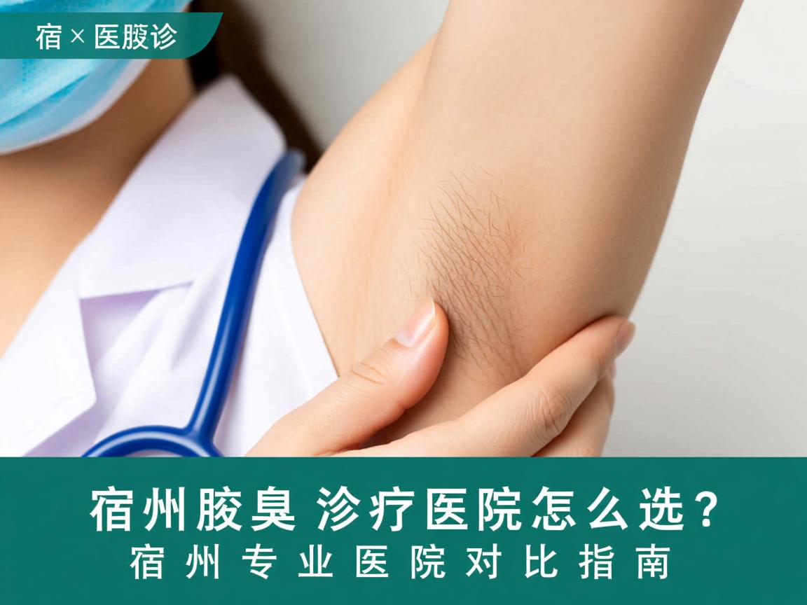 宿州腋臭诊疗医院怎么选？宿州专业医院对比指南