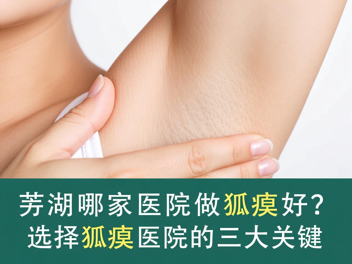 芜湖哪家医院做狐臭好?选择狐臭医院的三大关键 芜湖哪家医院做狐臭好?选择狐臭医院的三大关键