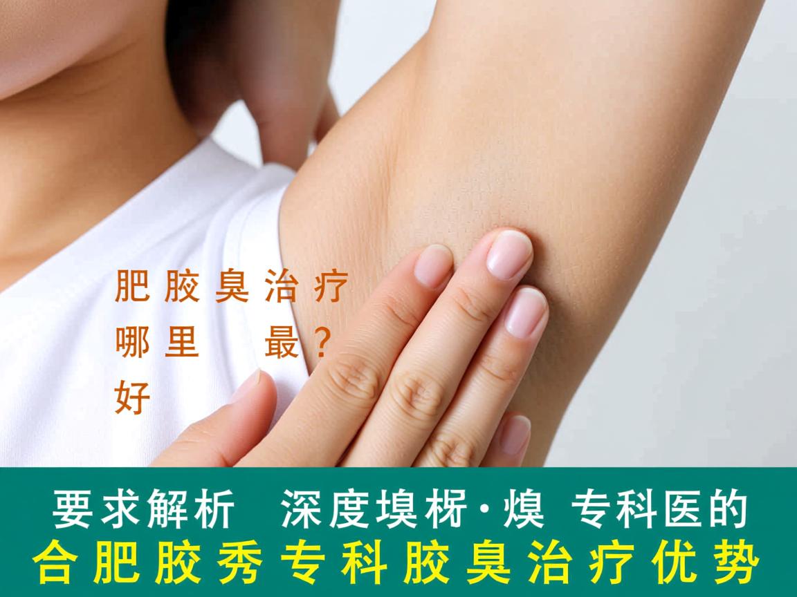 合肥腋臭治疗哪里最好？深度解析合肥腋秀专科的腋臭治疗优势