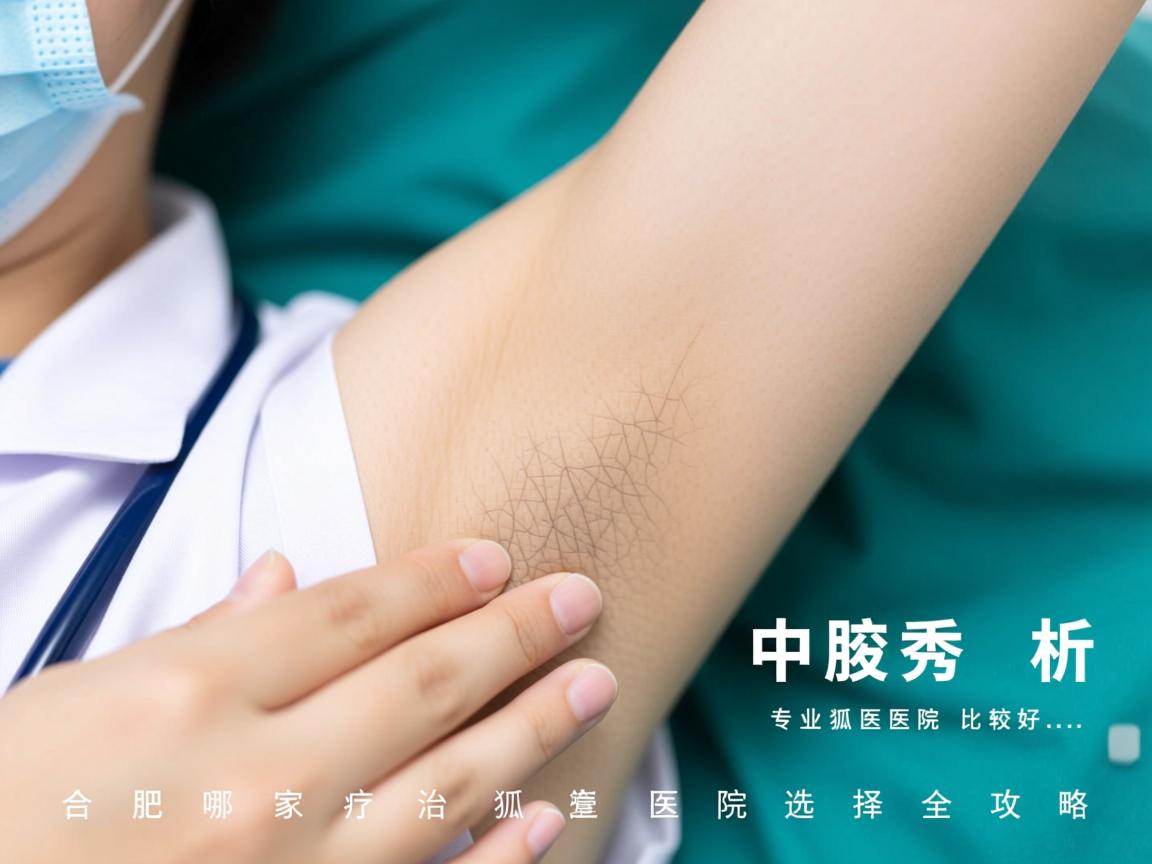 合肥腋秀解析，合肥哪家治疗狐臭医院比较好，专业医院选择全攻略