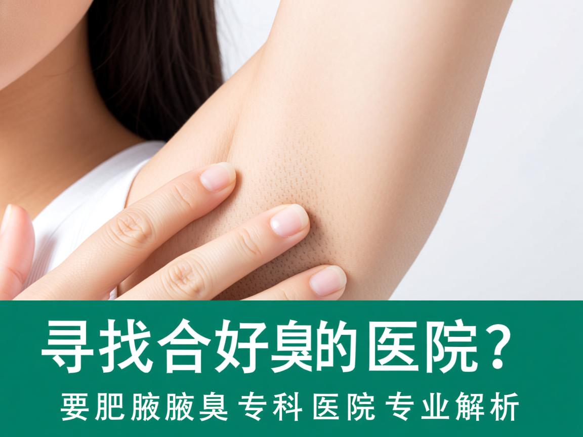 寻找合肥腋臭好的医院？合肥腋臭专科医院专业解析