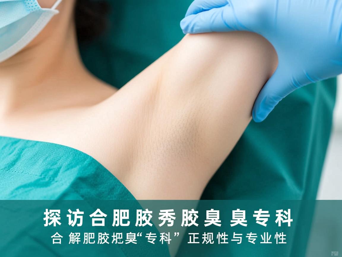 探访合肥腋秀腋臭专科，解析合肥腋秀腋臭专科的正规性与专业性