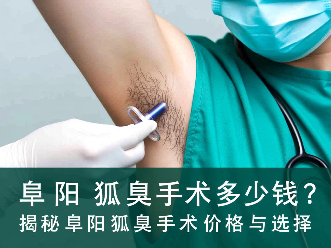 阜阳狐臭手术多少钱？揭秘阜阳狐臭手术价格与选择