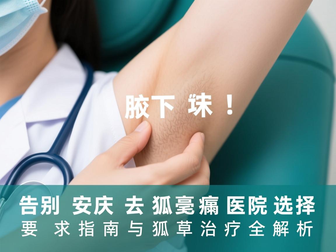 告别腋下尴尬！安庆去狐臭医院选择指南与狐臭治疗全解析