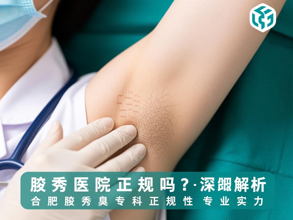 腋秀医院正规吗？深度解析合肥腋秀腋臭专科正规性与专业实力