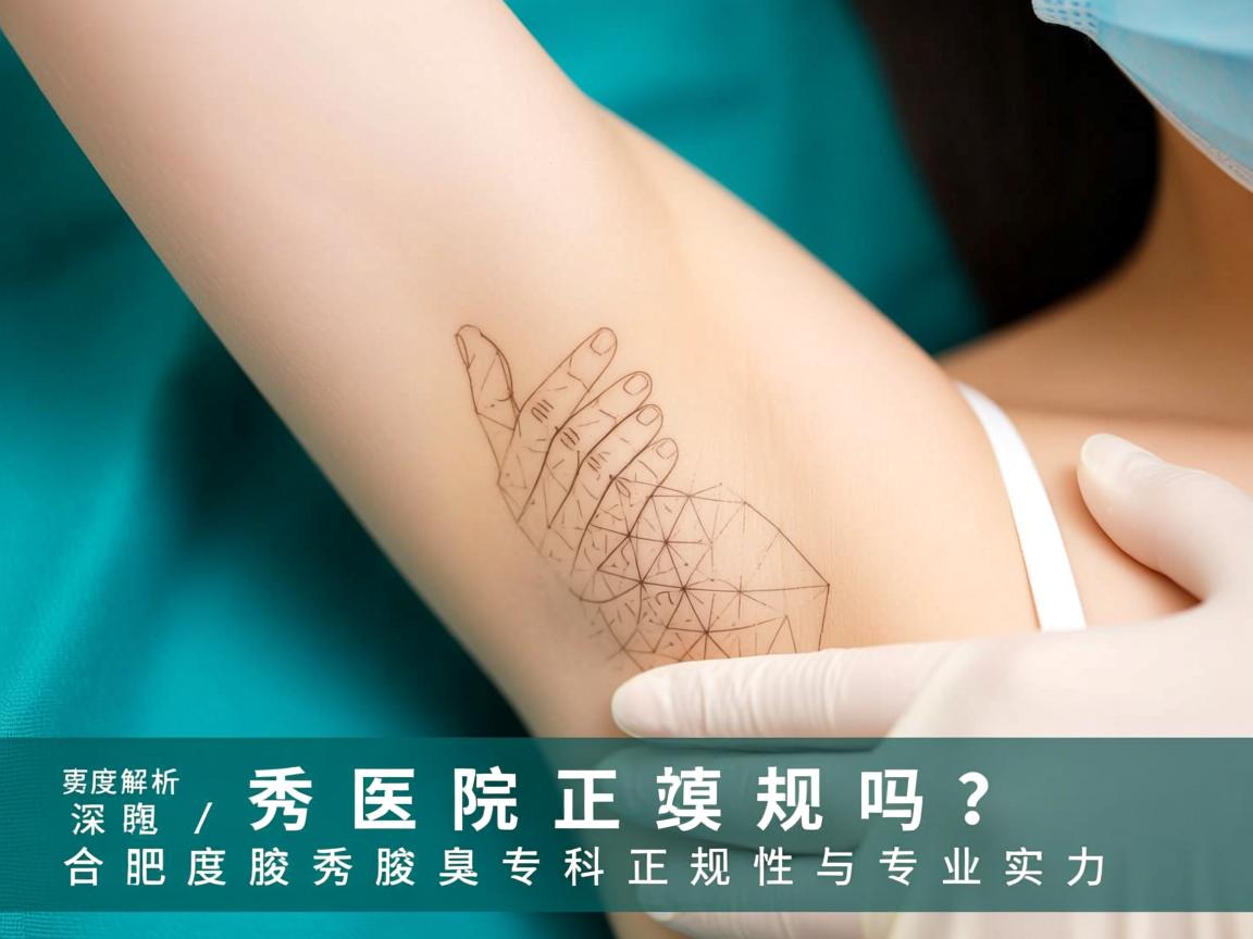 腋秀医院正规吗？深度解析合肥腋秀腋臭专科正规性与专业实力