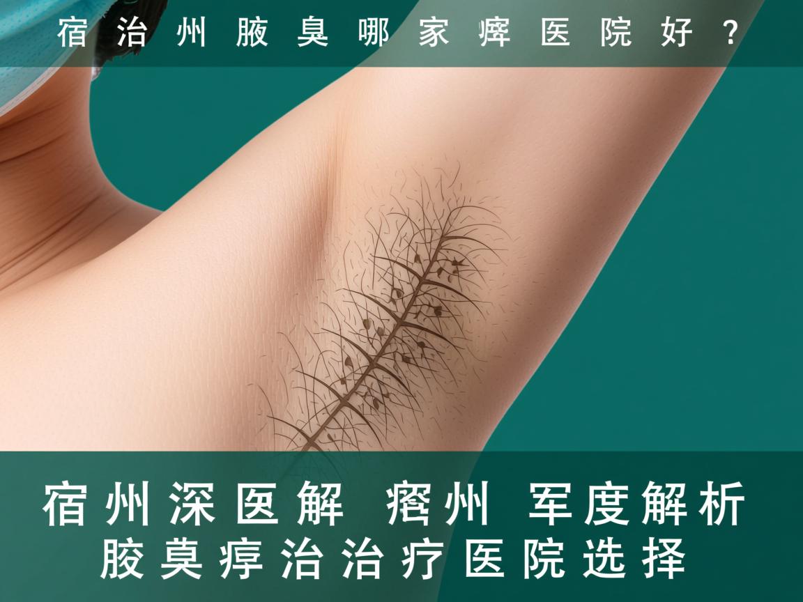 宿州治疗腋臭哪家医院好？深度解析宿州腋臭治疗医院选择