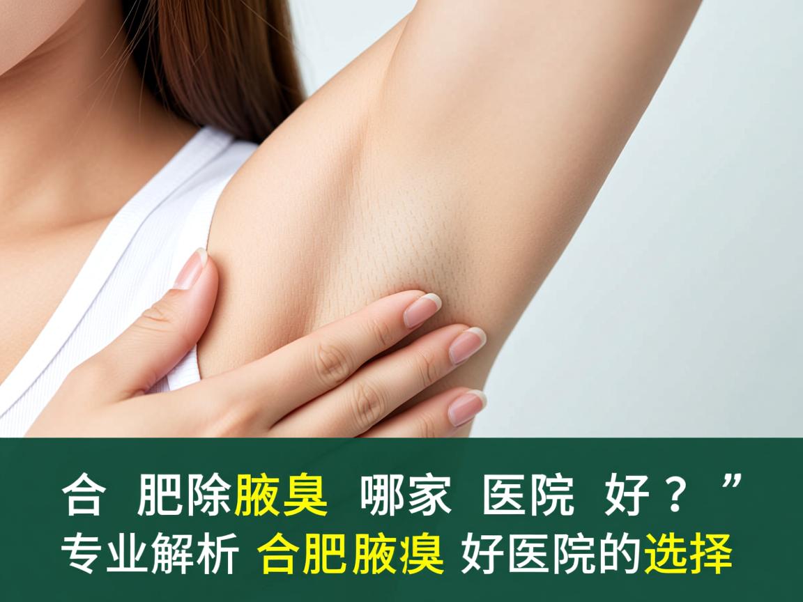 合肥除腋臭哪家医院好？专业解析合肥除腋臭好医院的选择