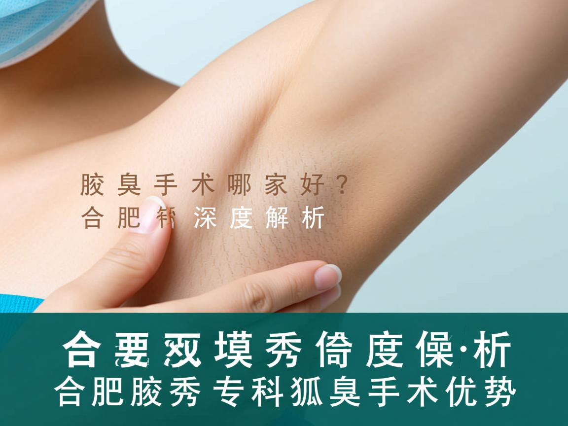 合肥腋臭手术哪家好？深度解析合肥腋秀专科狐臭手术优势